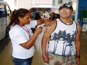 Mais de 3 mil pessoas são vacinadas contra a gripe em Laranjeiras, SE (Foto: Divulgação/PML)