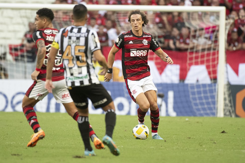 David Luiz foi substituído em Ceará x Flamengo aos 15 minutos do segundo tempo — Foto: Alexandre Vidal/Flamengo