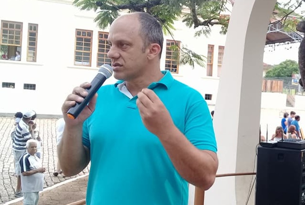 Prefeito de Bocaina (SP), Marco Antônio Giro — Foto: Reprodução/Facebook