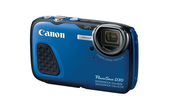 Câmera Digital Canon Powershot D30 tem design compacto e resistente à água (Foto: Divulgação/Canon)