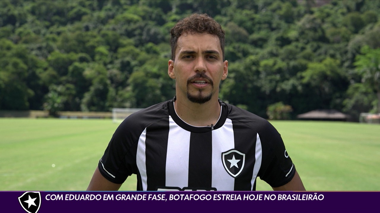 Com Eduardo em grande fase, Botafogo estreia hoje no Brasileirão