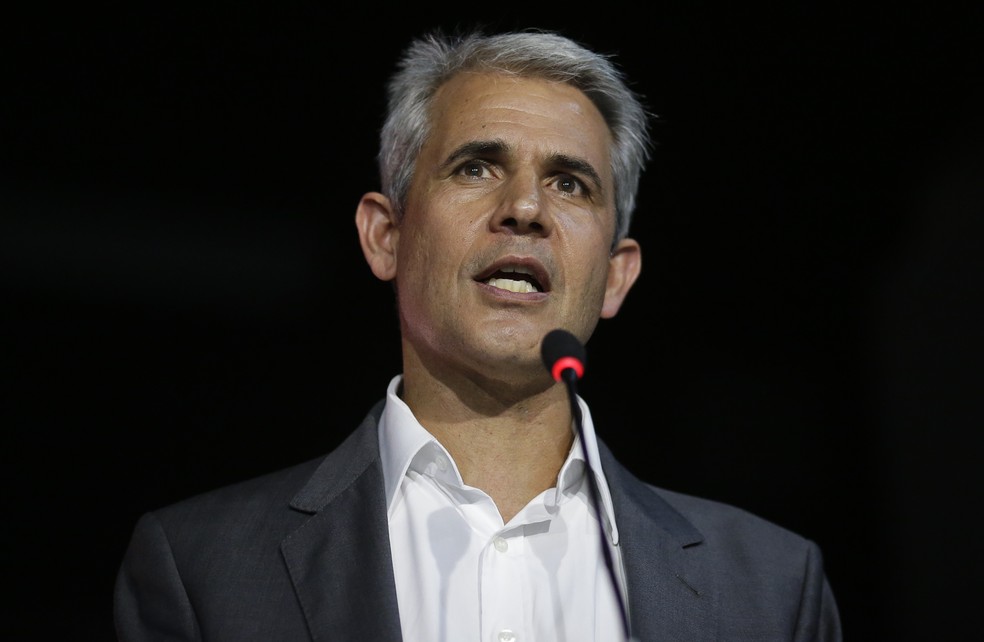 Felipe d'Avila durante lançamento da pré-candidatura a presidente pelo Partido Novo, em Brasília — Foto: Dida Sampaio/Estadão Conteúdo