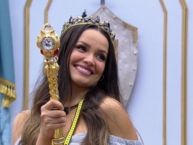Juliette conquistou sonhada coroa de lider na última prova de liderança do BBB21  (Foto: TV Globo)