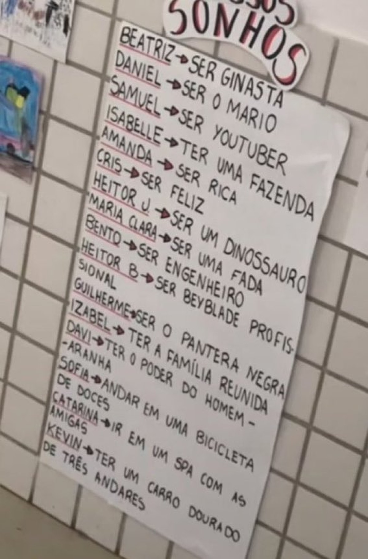 Lista Com Sonhos De Criancas De Bh Viraliza Nas Redes Sociais Ir Para Spa Reunir Familia Ter Carro Dourado De Tres Andares Minas Gerais G1