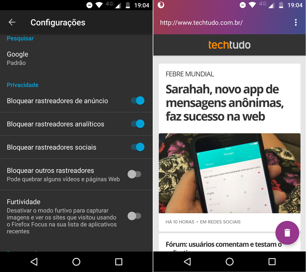Aplicativo De Tirar Print Para Pc Como Tirar Print No Firefox Focus O Navegador Anonimo Da Mozilla