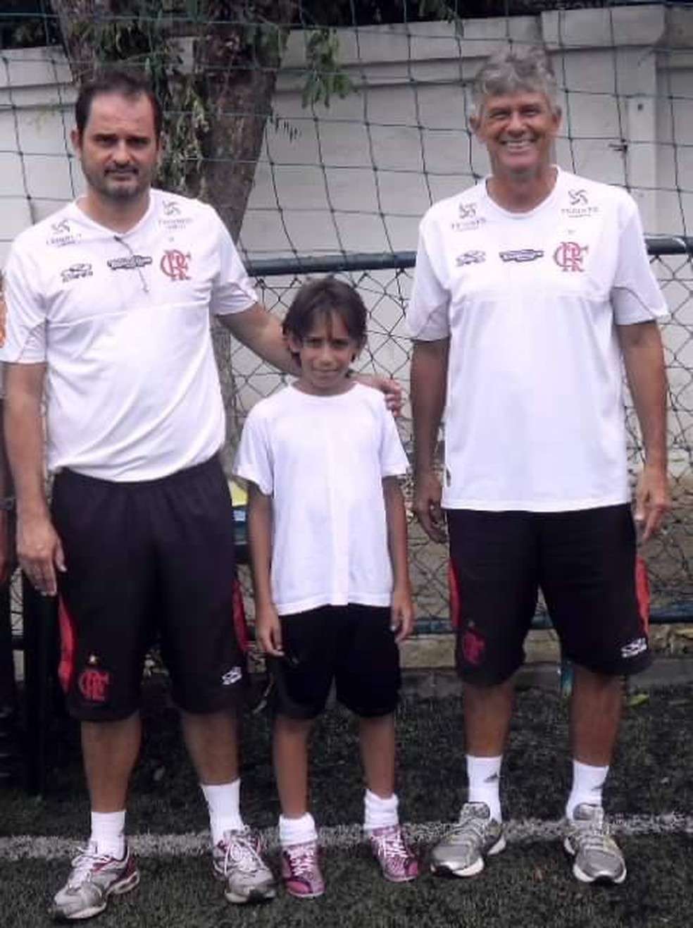 Werton fez teste no Flamengo em 2013, ainda com nove anos — Foto: Arquivo Pessoal