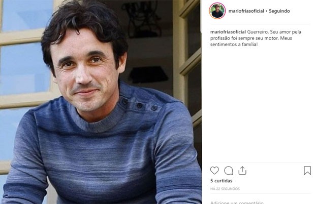 Mario Frias posta homenagem para Caio Junqueira  (Foto: Reprodução)
