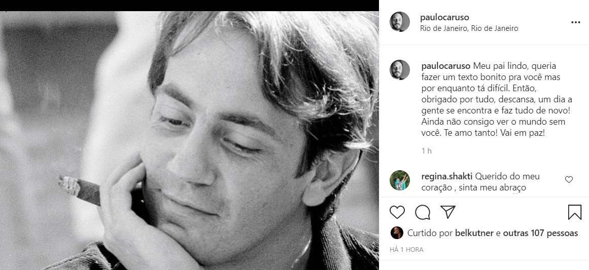 Paulo Henrique faz homenagem ao pai, Paulo José (Foto: Reprodução/Instagram)