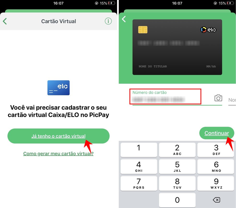 Auxílio Emergencial: PicPay permite transferência de dinheiro com cartão virtual da Caixa — Foto: Reprodução/Rodrigo Fernandes