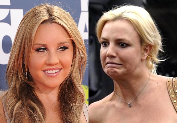 Amanda Bynes e Britney Spears (Foto: Getty Images e Reprodução)