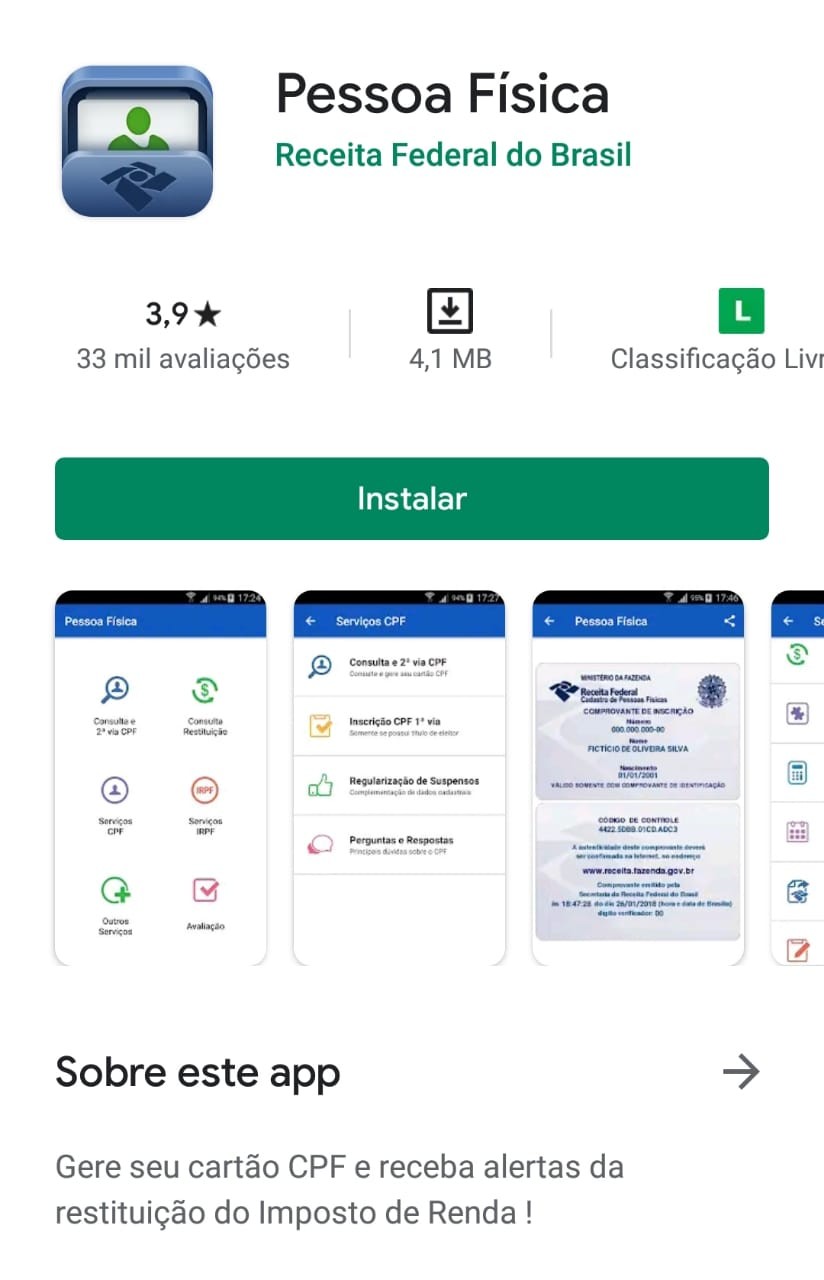 Receita Federal lança 'CPF Digital', aplicativo que permite ter o documento no celular thumbnail