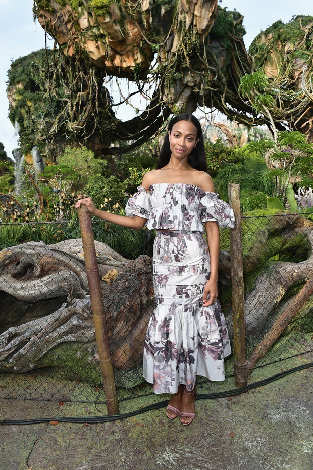 ORLANDO, FL - MAY 24:  Zoe Saldana attends the Pandora The World Of Avatar Dedication  at the Disney Animal Kingdom on May 24, 2017 in Orlando, Florida.  (Photo by Gustavo Caballero/Getty Images) (Foto: Getty Images)