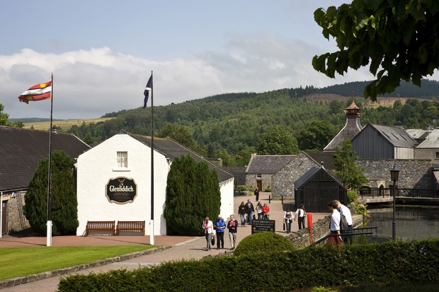 Destilaria Glenfiddich,  em Dufftown, na Escócia (Foto: Divulgação)