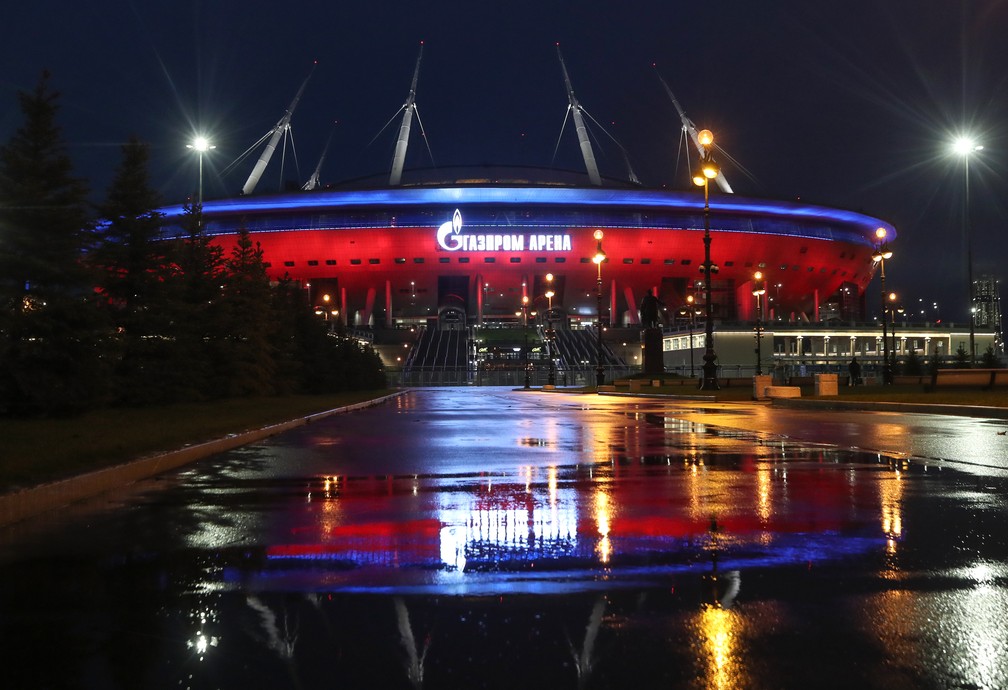 Gazprom Estádio Krestovsky São Petersburgo — Foto: Getty Images