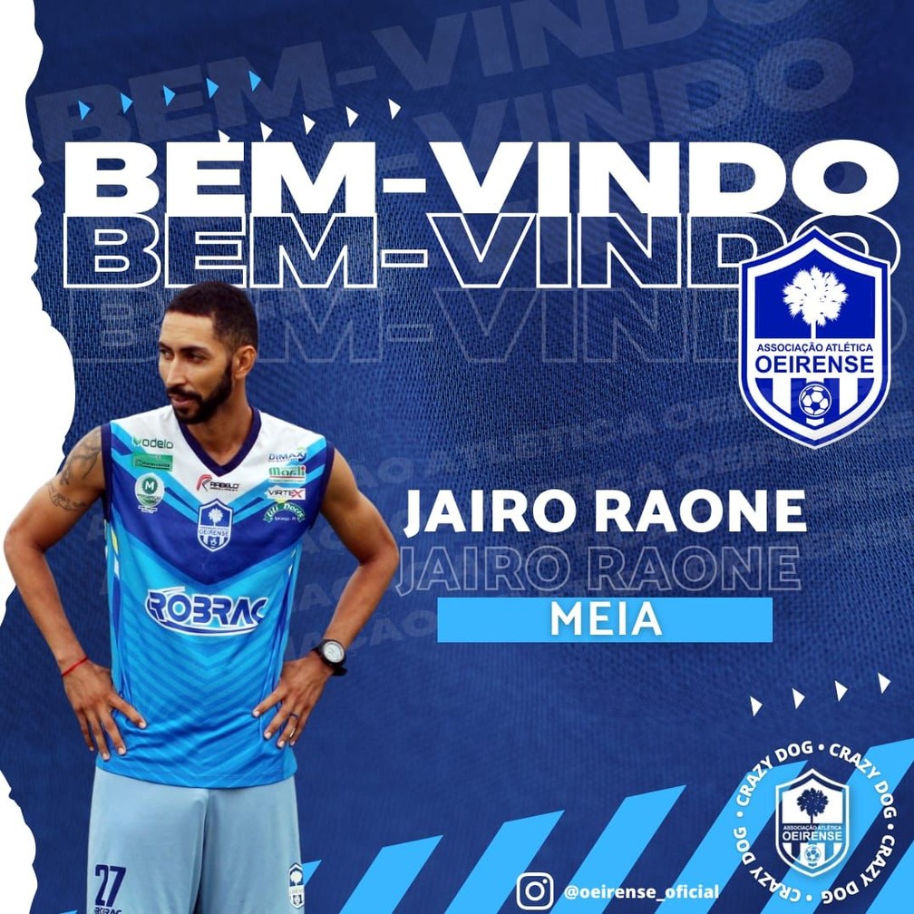 Jairo Raone, meio-campo Oeirense — Foto: Thiago Reis 