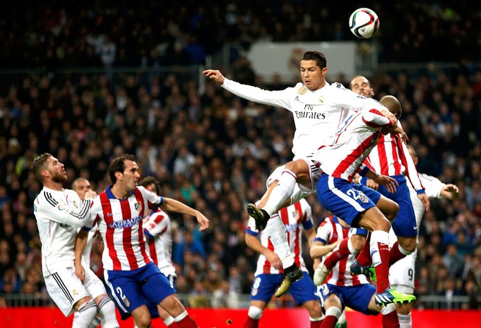 Cristiano Ronaldo, Real MAdrid X Atlético de Madrid (Foto: Agência Reutes)