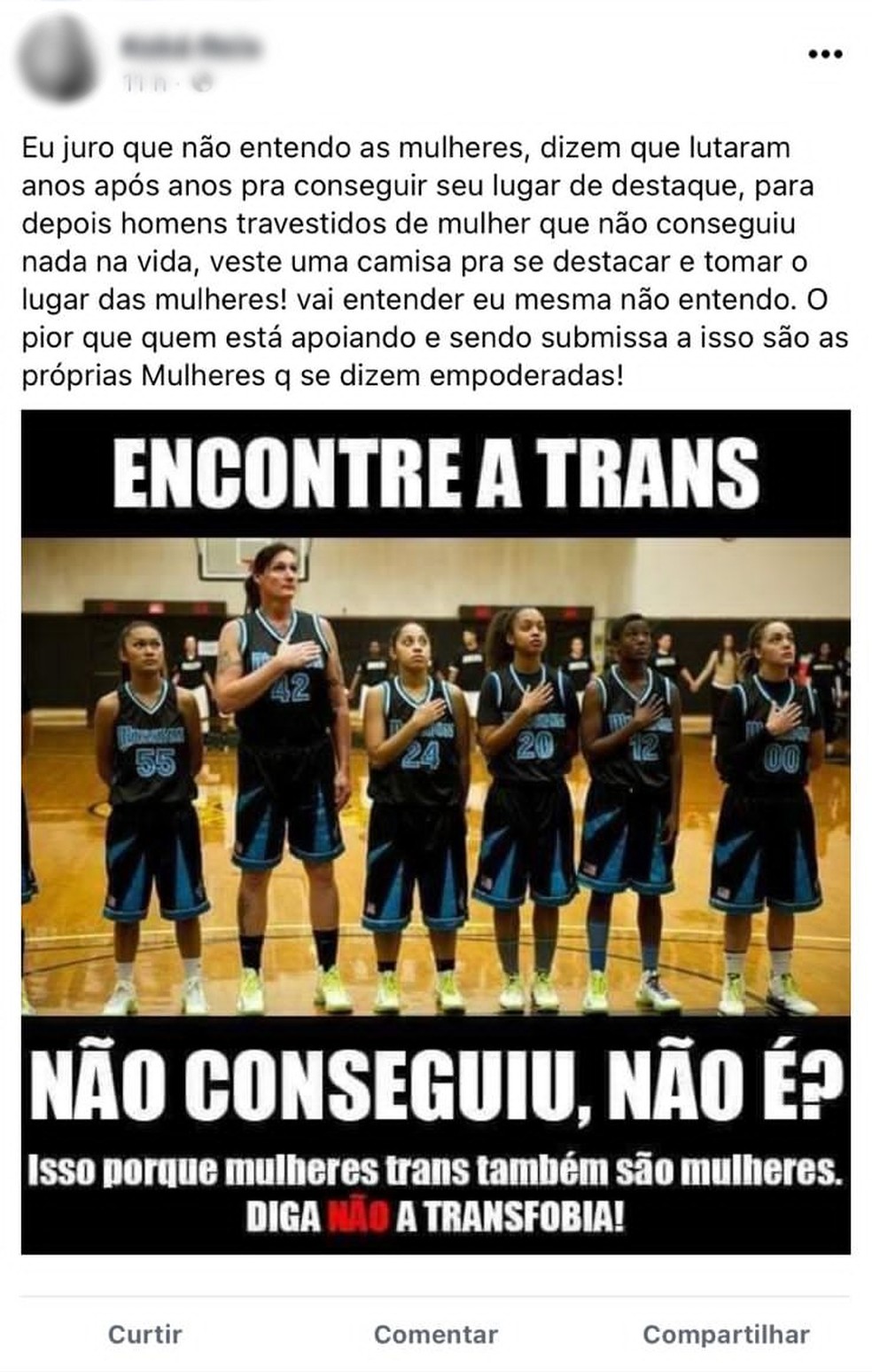 Prefeitura de Araçariguama (SP) exonera servidora após postagem homofóbica nas redes sociais — Foto: Reprodução