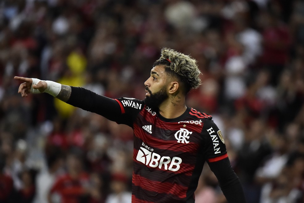 Gabriel Barbosa em Flamengo x Sporting Cristal  — Foto: Foto: André Durão 