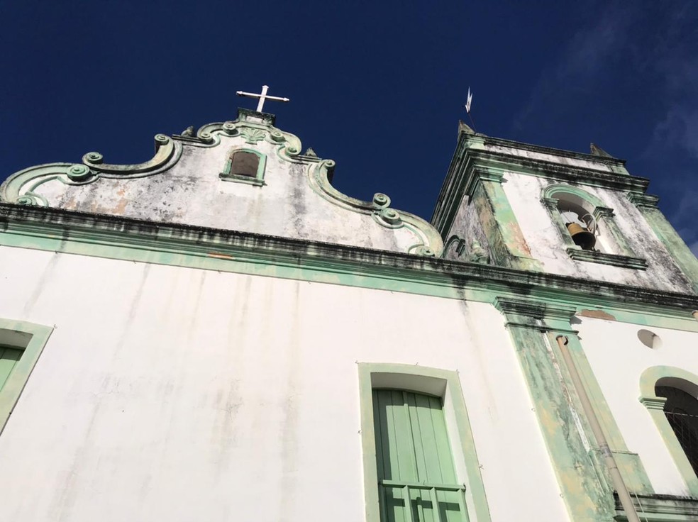 Igreja de Nossa Senhora do Rosário dos Pretos em Natal — Foto: Kleber Teixeira/Inter TV Cabugi