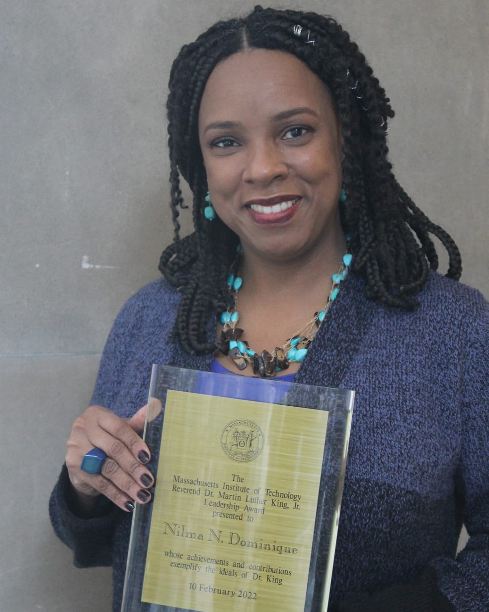Professora Nilma Dominique recebeu o prêmio Martin Luther King — Foto: Arquivo pessoal