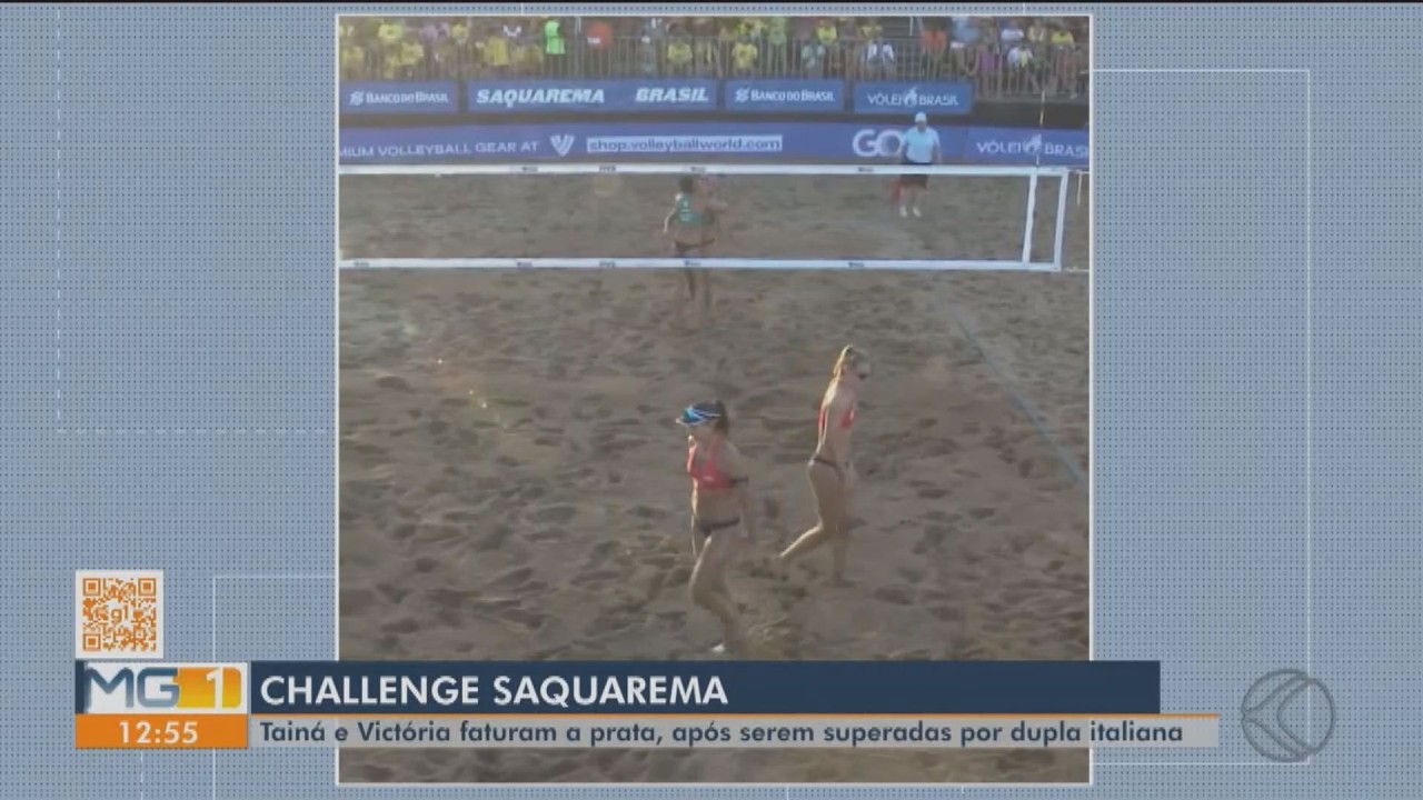 Tainá/Victória são prata na etapa do Circuito Mundial de vôlei de praia em Saquarema