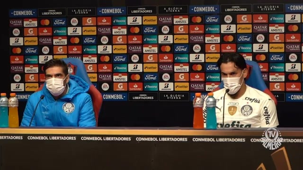 Veja as entrevistas de Abel Ferreira e Gustavo Gómez após vitória do Palmeiras sobre o Cerro Porteño