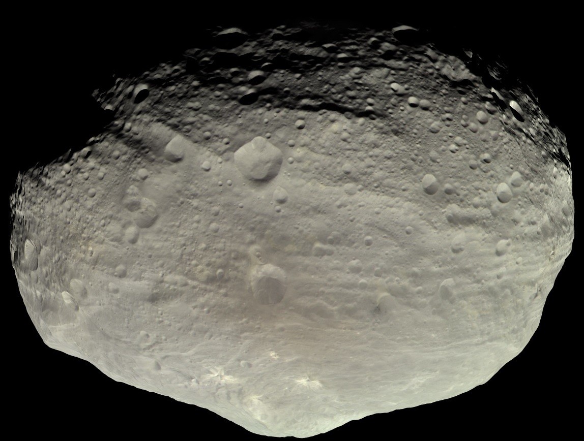 Vesta é o asteroide mais brilhante do Sistema Solar e o segundo maior objeto do cinturão de asteroides (Foto: NASA)