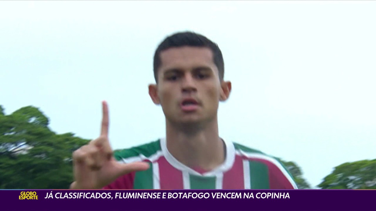 Já classificados, Fluminense e Botafogo vencem na Copinha