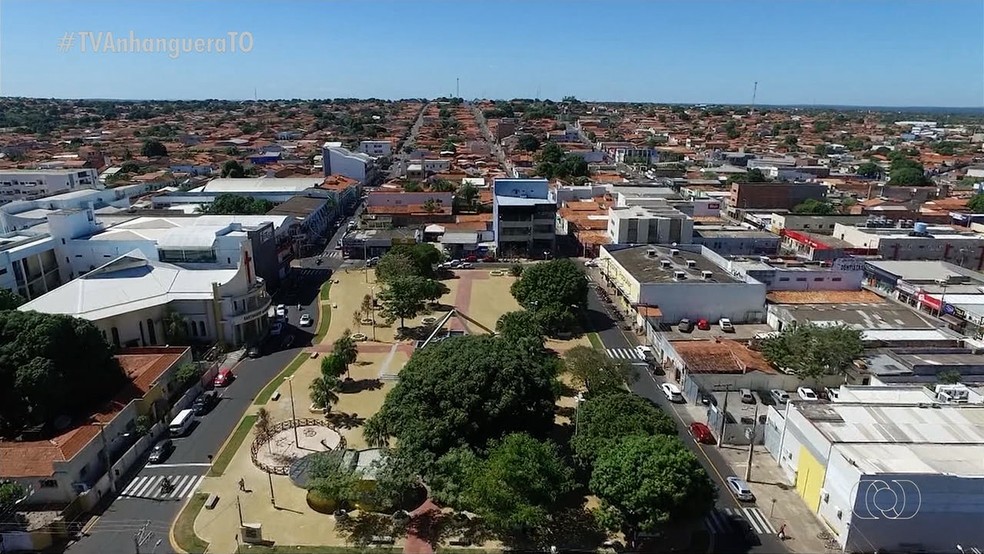 Vista geral de Araguaína, no norte do Tocantins — Foto: Reprodução/TV Anhanguera