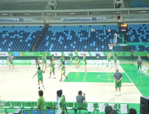 Prefeito, chave, Arena Carioca 1, seleção feminina de basquete (Foto: Thaís Jorge)