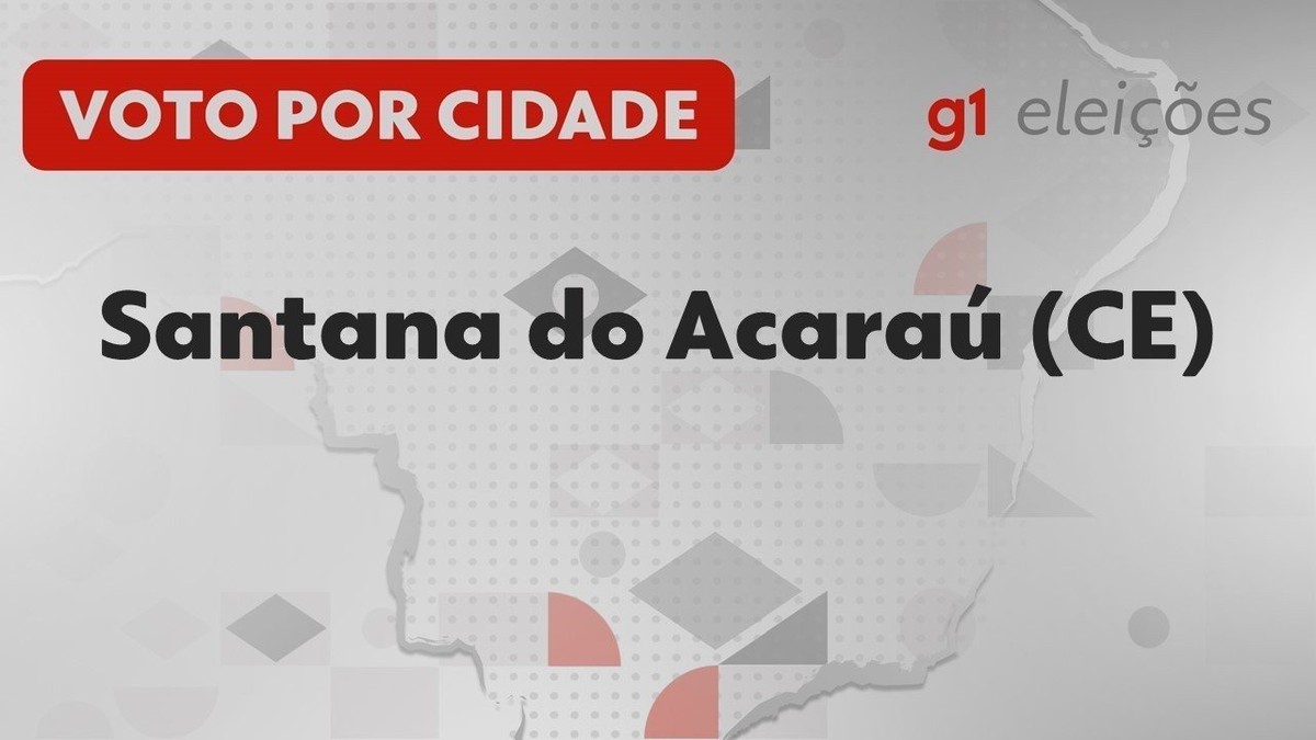 Eleições em Santana do Acaraú (CE): Veja como foi a votação no 1º turno