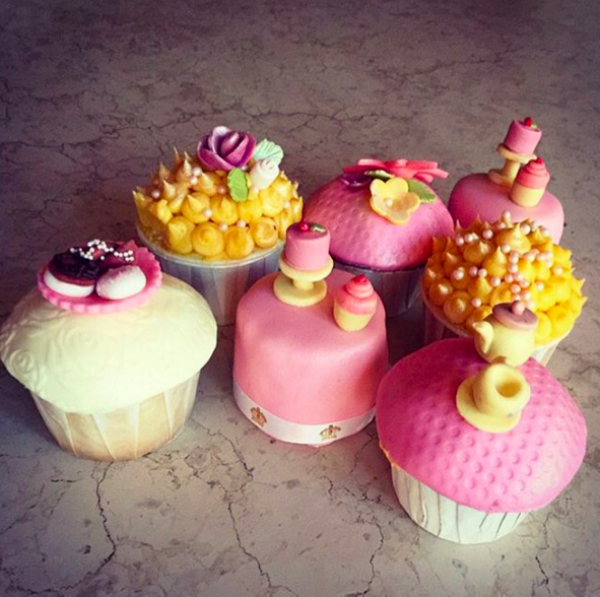Os cupcakes que Britney Spears ganhou de aniversário (Foto: Reprodução/Instagram)