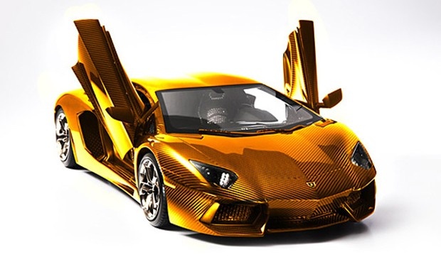 Lamborghini Aventador de ouro (Foto: Divulgação)