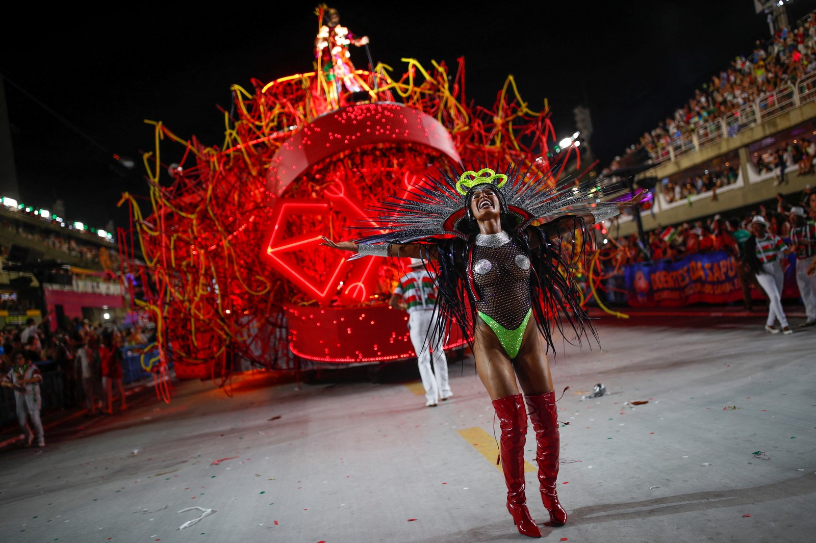 Brazil carnival mocking god
