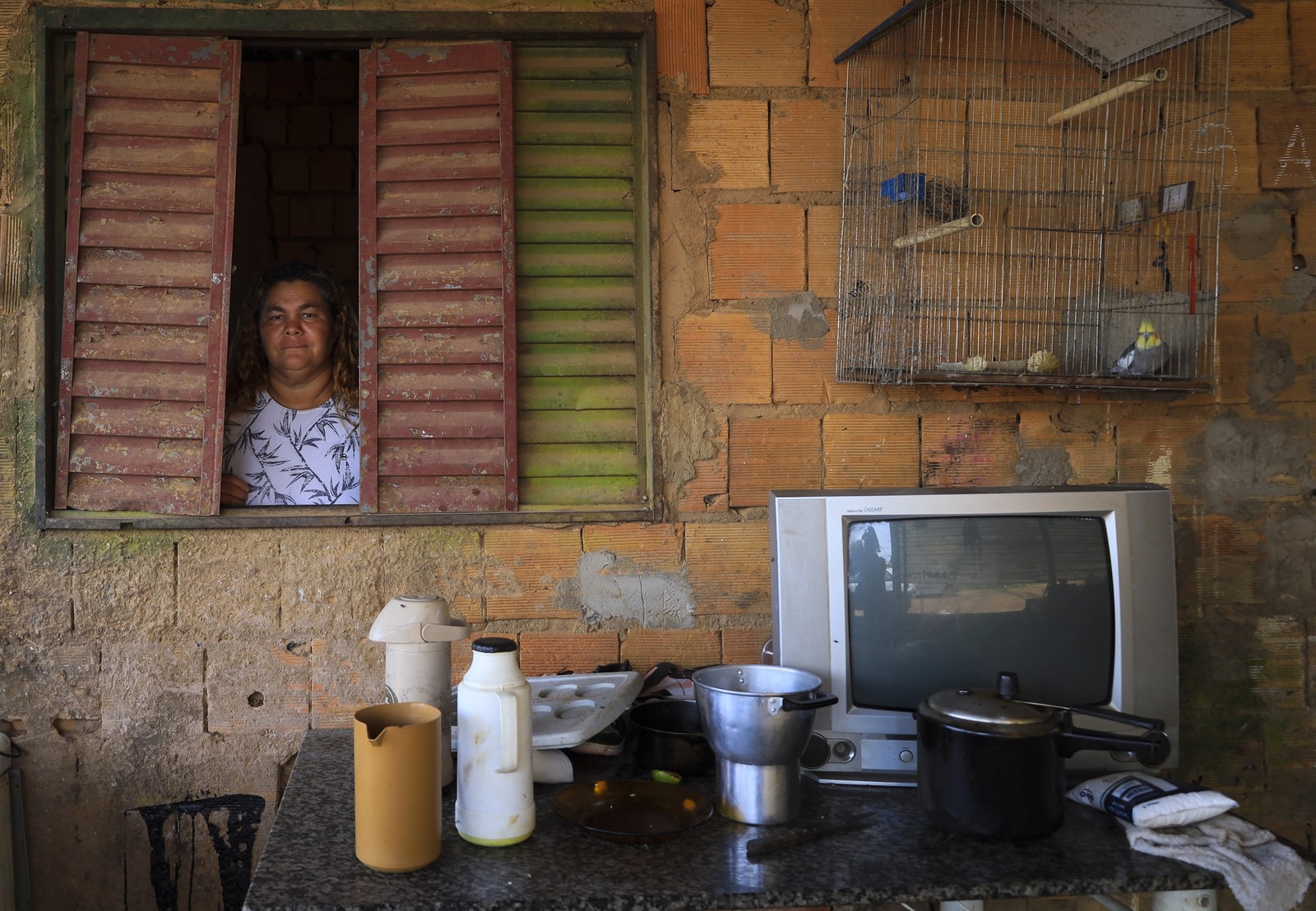 Favela Sol Nascente, em Brasília — Foto: Fernando Donasci/Agência O Globo
