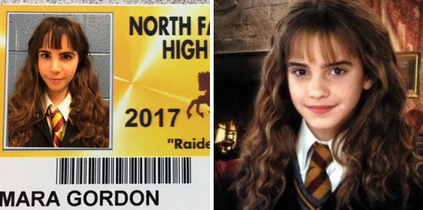 Nada de ser Trouxa. A estudante optou o estilo feiticeira de Hermione Granger (Foto: Reprodução)