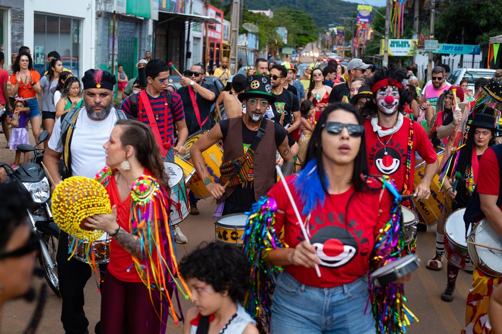 Blocos também passaram por Taquaruçu — Foto: Kadu Souza/Secom Palmas