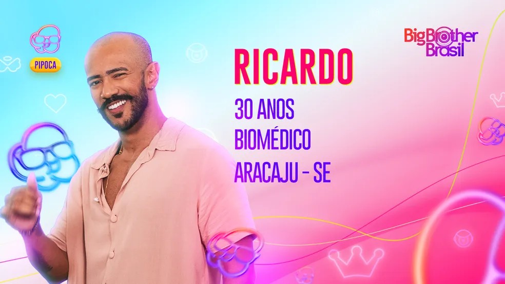 Ricardo é um dos participantes do 'BBB 23'. — Foto: Globo