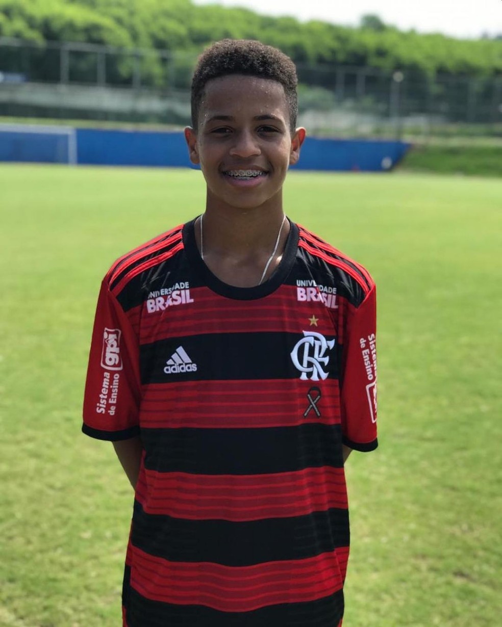 Atacante Wendel Alves disputou todos os jogos do Flamengo até aqui no Carioca Sub-14 — Foto: Divulgação