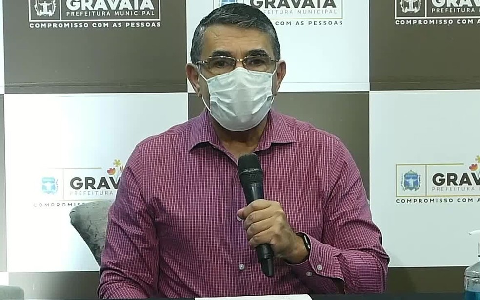 Presidente do Conselho de Secretários Municipais de Saúde de Pernambuco, José Edson, afirmou que cidades do interior estão com falta de oxigênio para doentes de Covid-19 — Foto: Reprodução/TV Globo