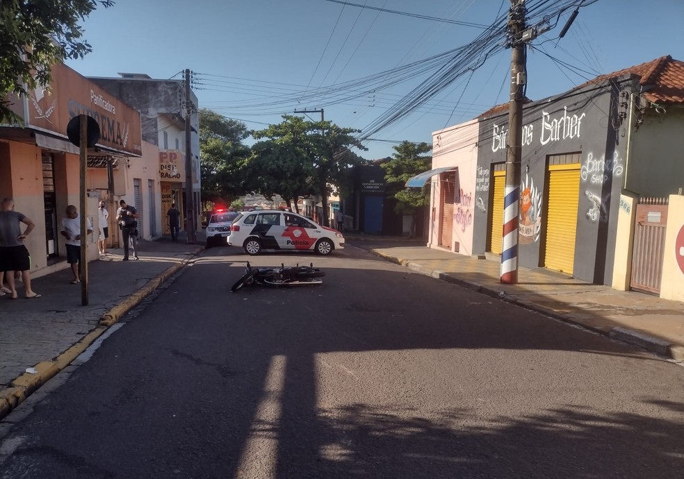 Atropelamento foi na Rua Abílio Nascimento, na Vila Marcondes, em Presidente Prudente (SP) — Foto: Cedida