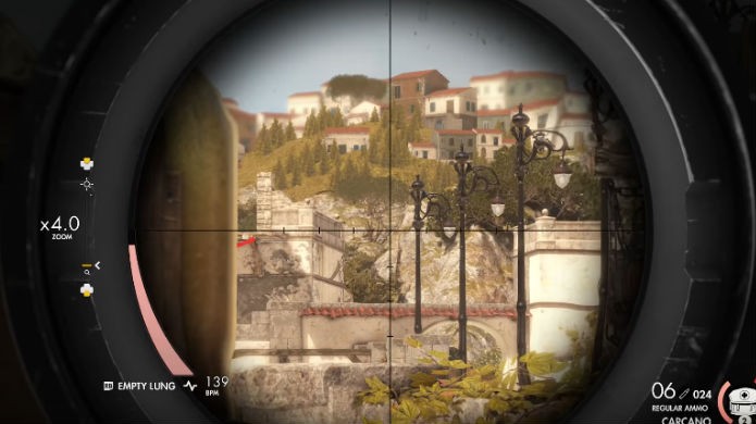 Sniper Elite 4: cada rifle possui seu próprio nível de zoom (Foto: Reprodução/Thomas Schulze)