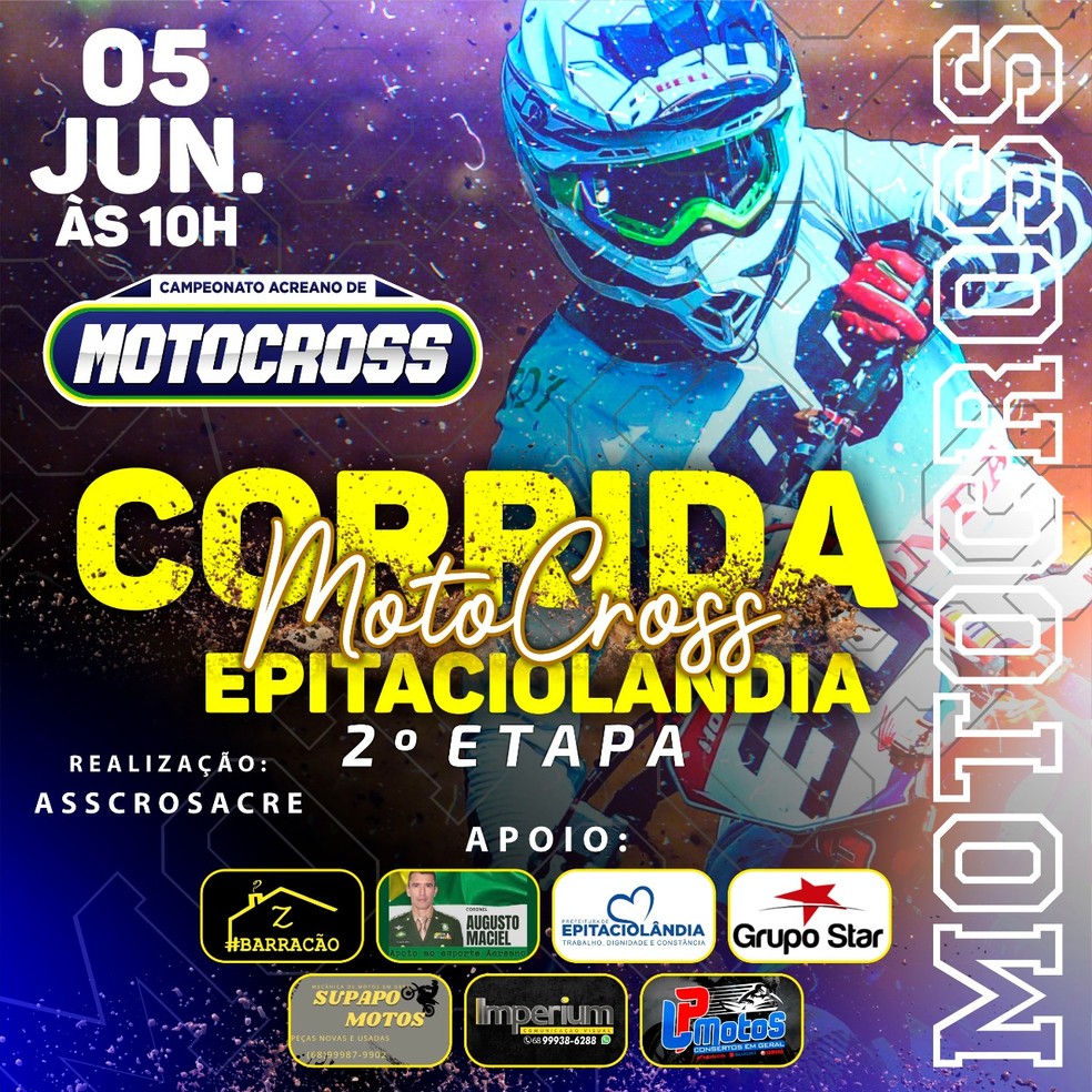 2ª etapa do Campeonato Acreano de Motocross 2022 — Foto: Divulgação