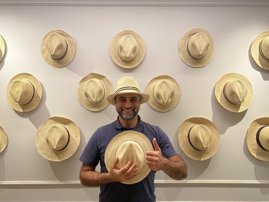 Moda e tradição. Marcelo Sarquis abre a primeira loja física da Aba, especializada em chapéus Panamás