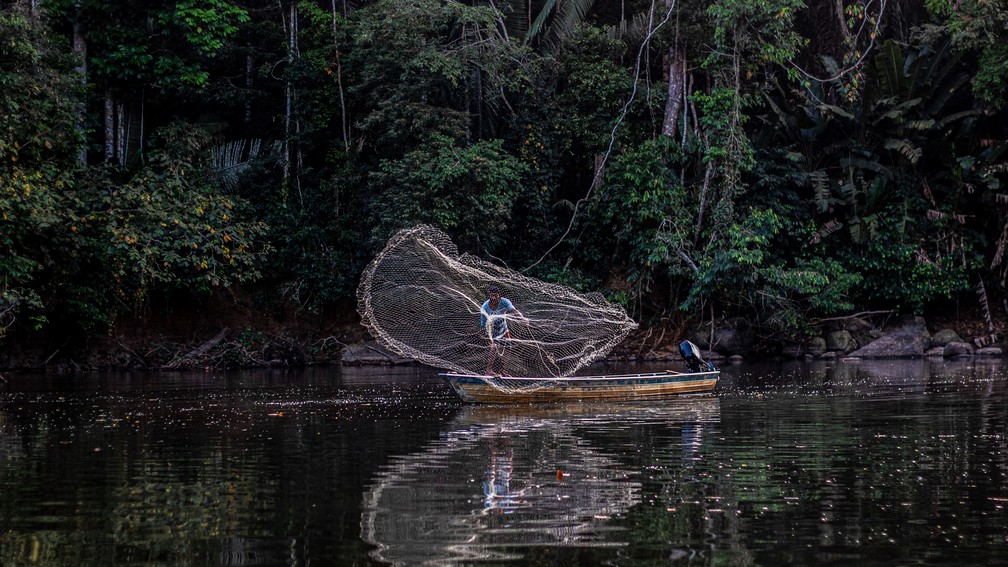 'Pescaria', que retrata parceria com o povo Uru-Eu-Wau-Wau de Rondônia — Foto: Walelasoepilemãn Suruí