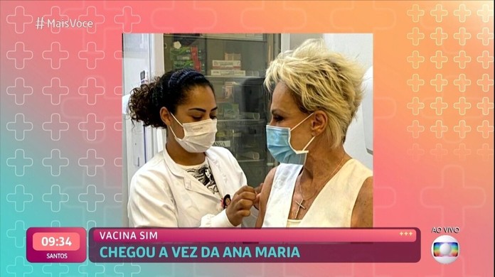 Ana Maria Braga Toma Primeira Dose Da Vacina Contra A Covid 19 Mais Voce Gshow