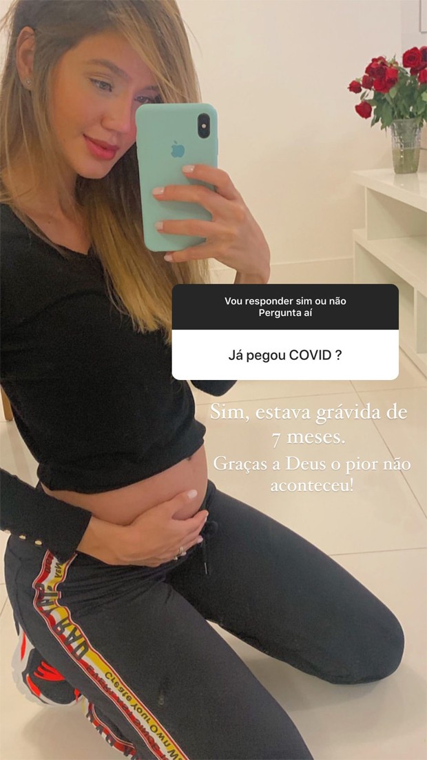 Biah Rodrigues relembra Covid na gravidez (Foto: Reprodução / Instagram)