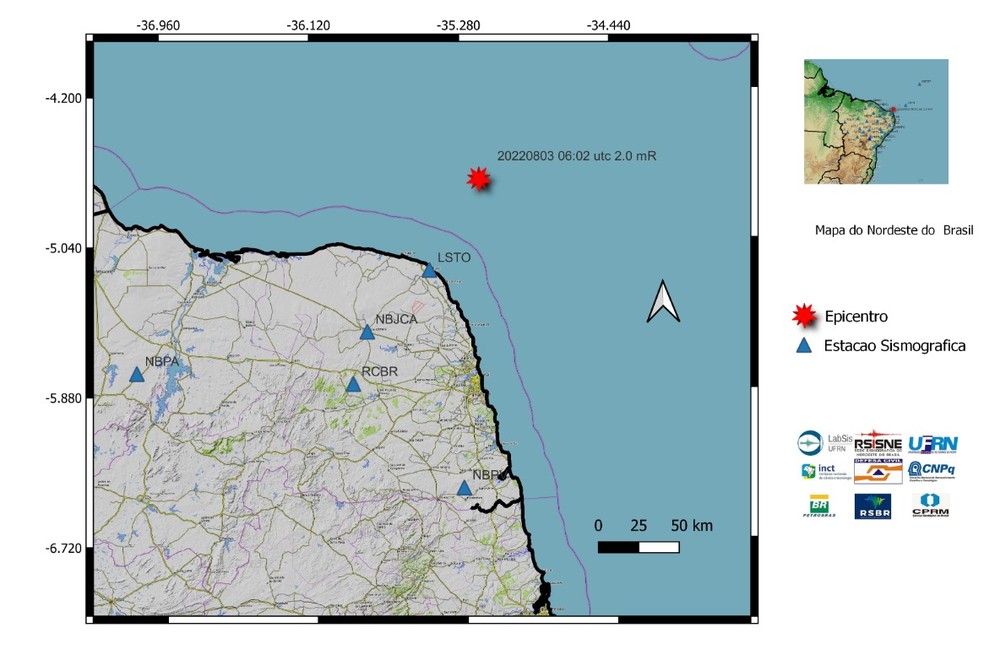 RN registra novo tremor de terra na região de Touros | Rio Grande do Norte  | G1
