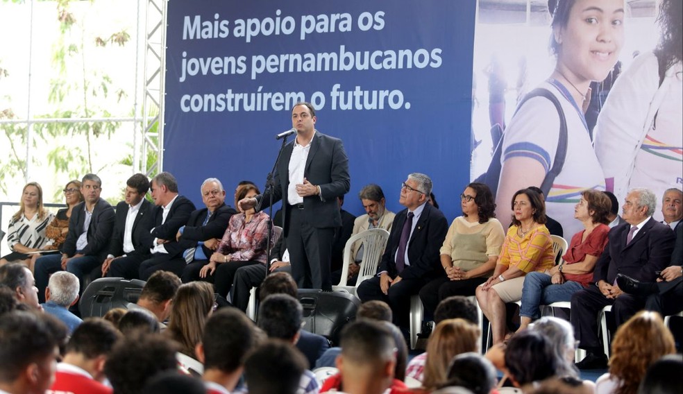 Lançamento do PE no Campus ocorreu no Ginásio Pernambucano, no bairro de Santo Amaro, no Centro do Recife (Foto: Aluísio Moreira/SEI/Divulgação)