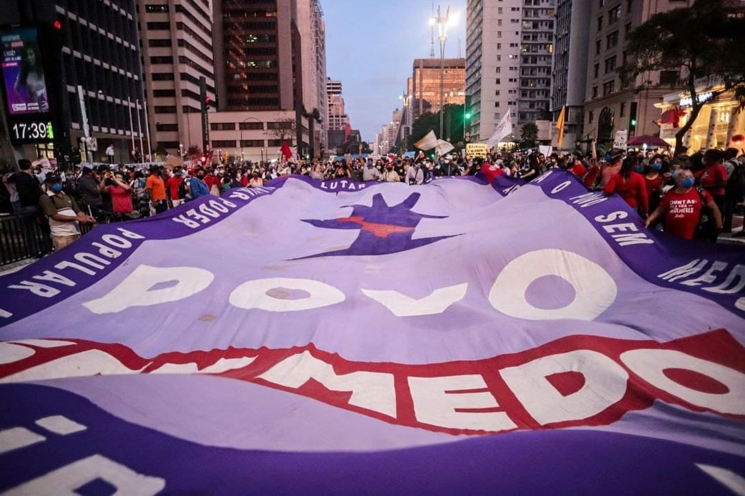 Manifestantes na capital de São Paulo (Foto: Reprodução/Mídia Ninja)